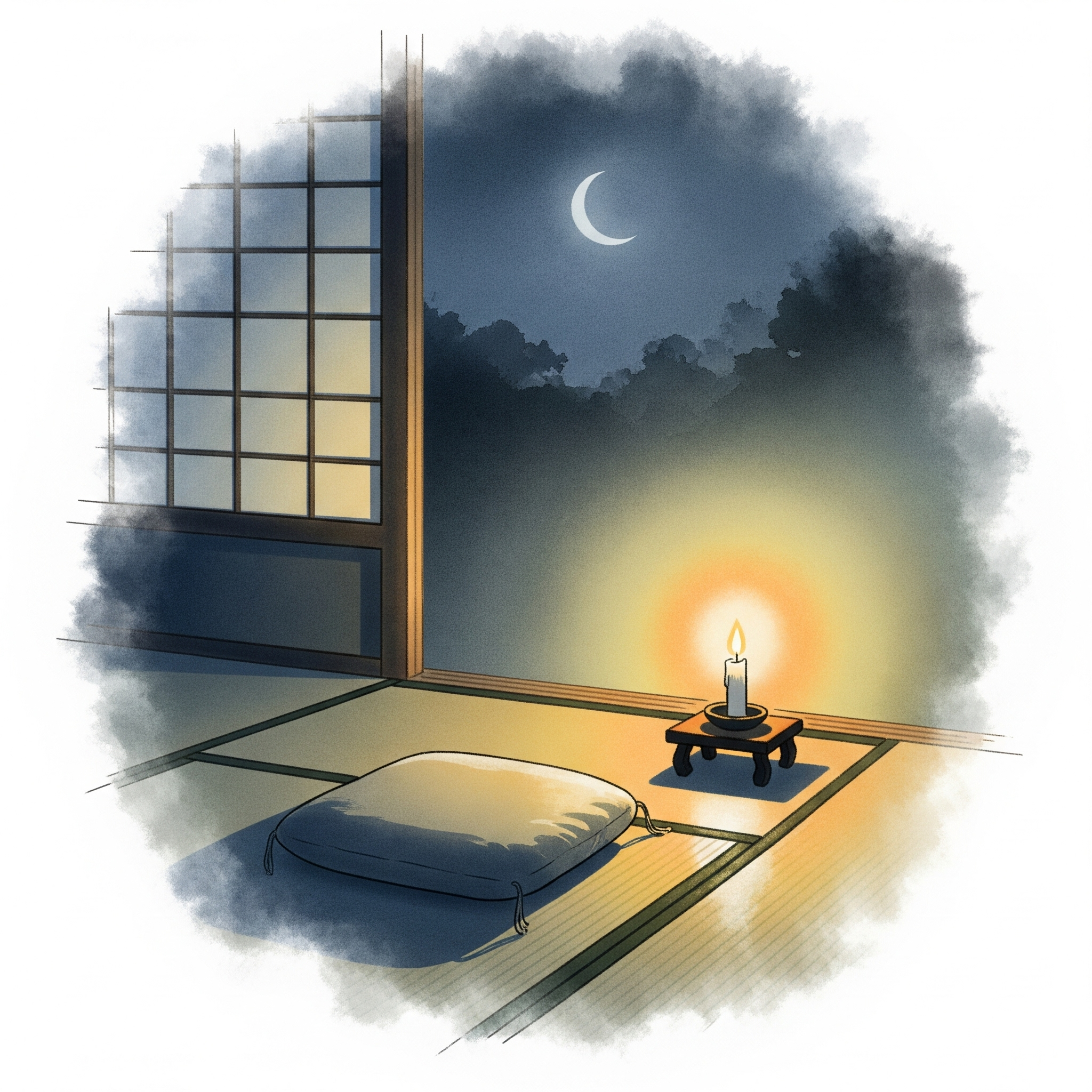 Zazen - Kinhin - Zazen - Cerimonia della sera